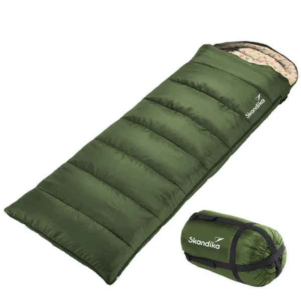 SKANDIKA Deckenschlafsack – Iceland – Outdoor – Grün – RV Links – Bis -15°C 1