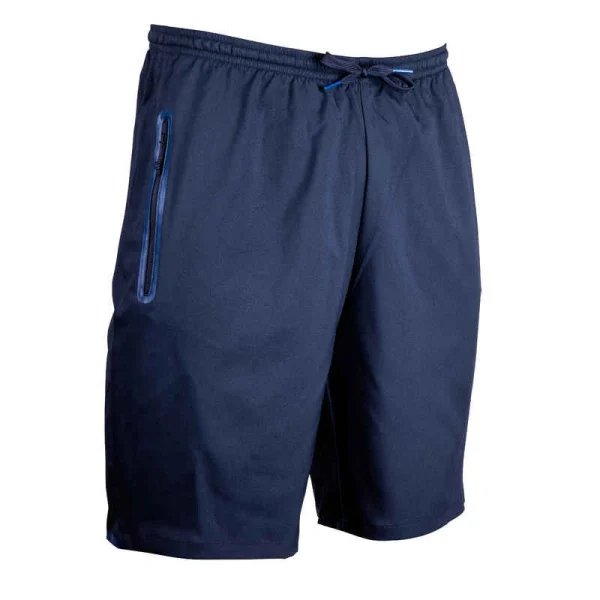 Kipsta Fussballshorts Viralto Zip Mit RV-Taschen Damen/Herren Marineblau 1