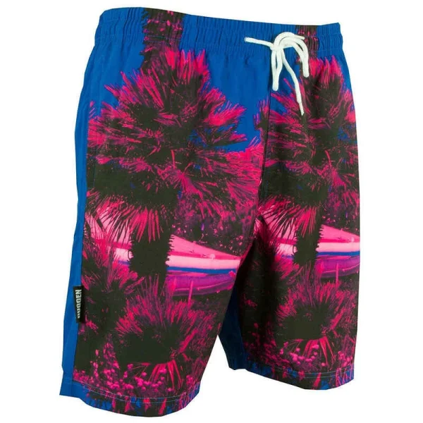 GUGGEN MOUNTAIN 1602 Herren Badehose Mit Palmen *High Quality Print* 1