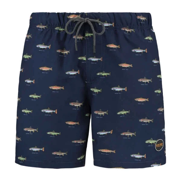 Shiwi Herren Badeshorts Go Fish Mikro Pfirsich 1