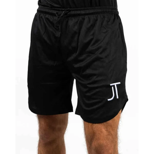 JT Supply Kurze Sporthose Core Fitness / Running Herren | Schwarz | Mit Innenshorts 1