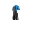 Mystic Neoprenanzug Brand Shorty Bzip Flatlock 3/2 Herren Shorty 417-Global Blue 5